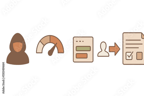 Assessment of user progress through a performance evaluation process utilizing metrics and feedback forms