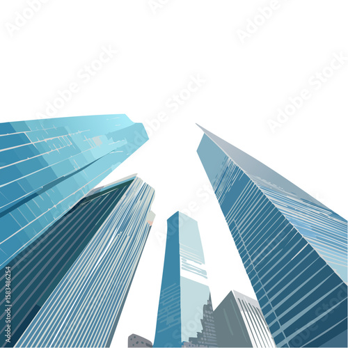 Skyscrapers Perspective View: A Modern Architectural Marvel