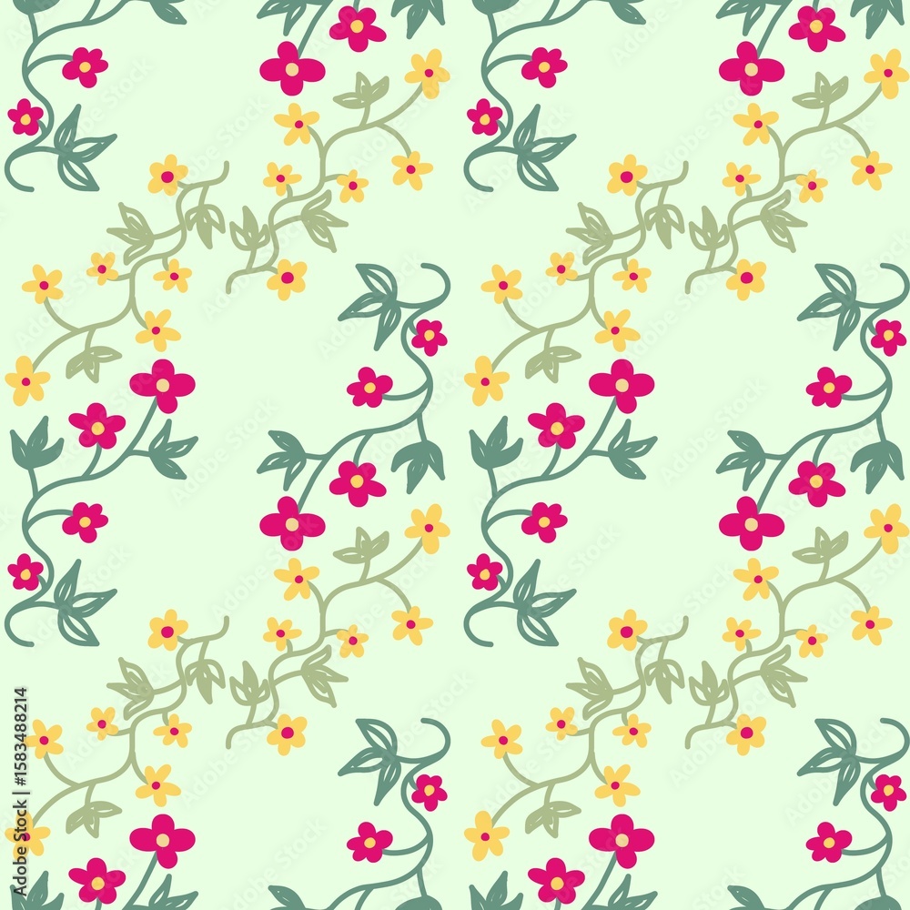 Fototapeta premium seamless floral pattern