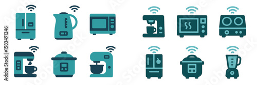 Smart kitchen appliances designed for modern cooking and convenience in various home settings