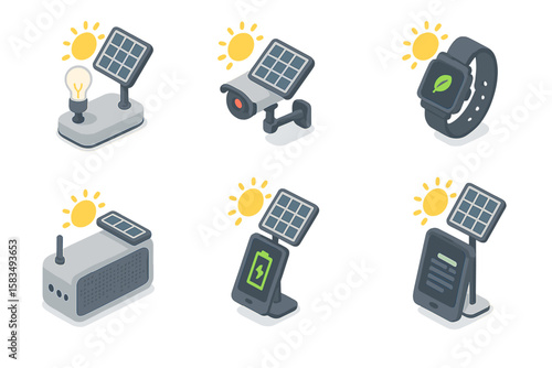 Innovative solar-powered gadgets showcase energy efficiency at a tech expo in 2023