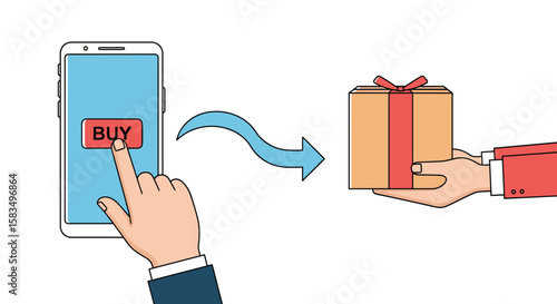 Modern digital shopping experience delivering gifts directly to your doorstep