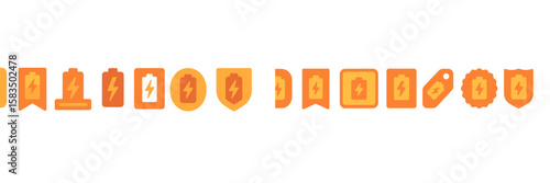 Colorful icons representing energy, battery, and achievements in a digital game setting