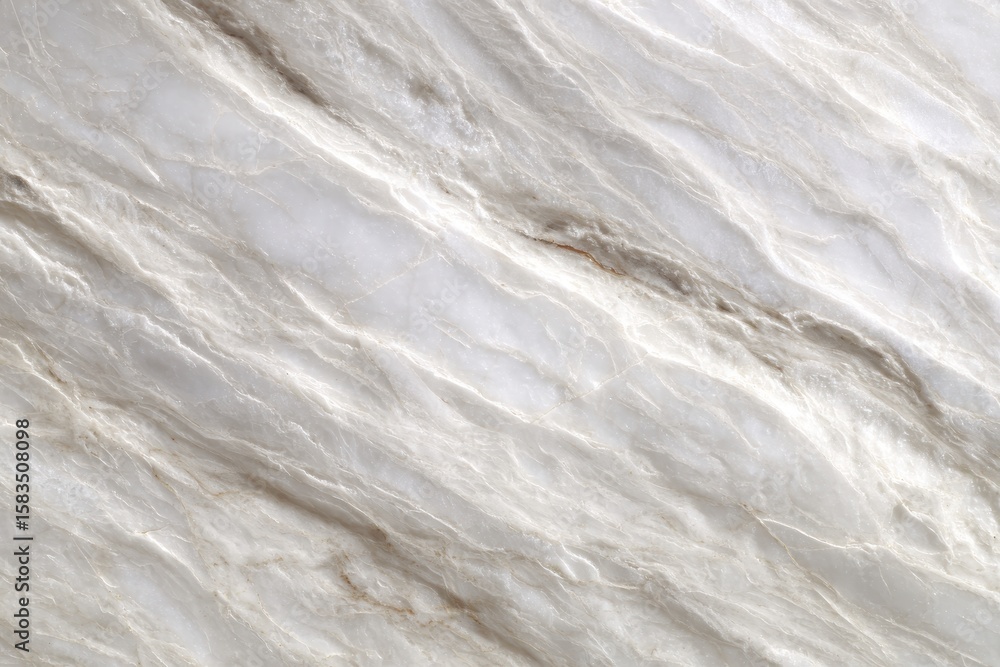 Obraz premium Abstract close-up view of elegant, light and dark cream marble texture with veins