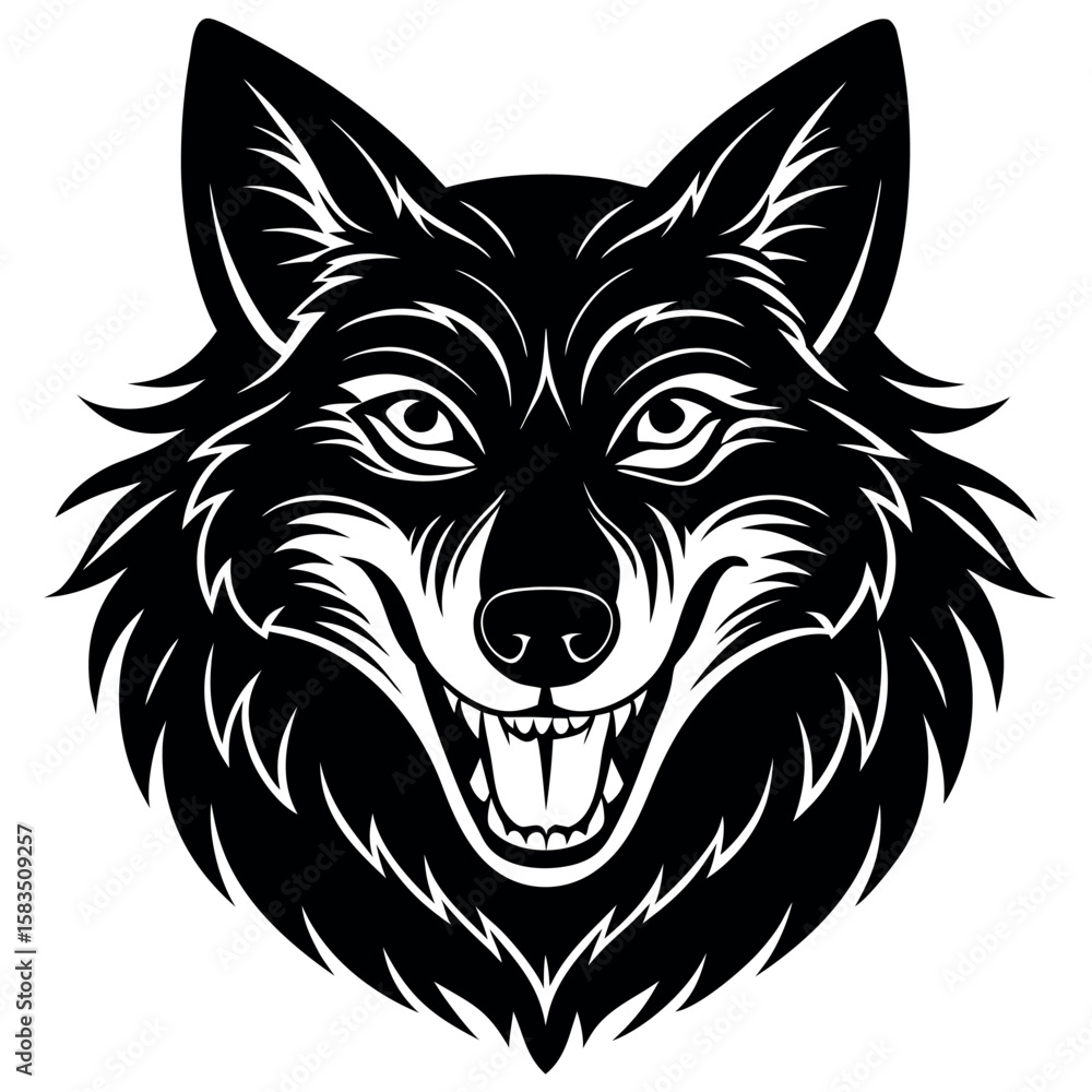 Fototapeta premium Wolf vector illustration. 