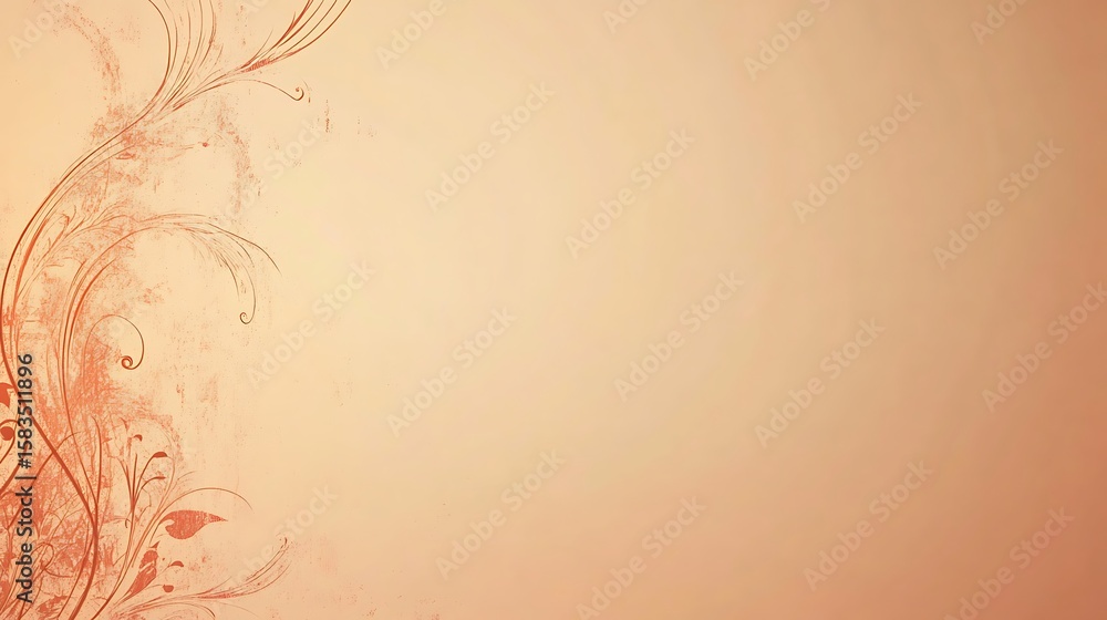 Ornate floral design on a pastel background Ornate floral design on a pastel background