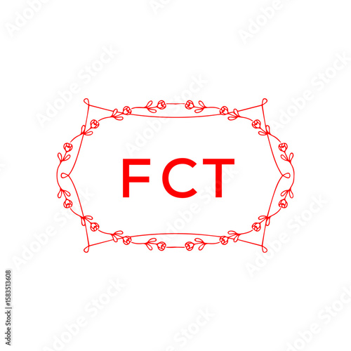 FCT Letter Initial Logo Design Template Vector Illustration
