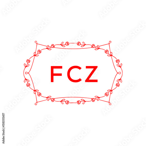 FCZ Letter Initial Logo Design Template Vector Illustration