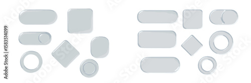 Various styles of clear glass plates and platters arranged for display in a kitchen setting