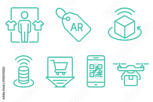 Innovative technology concepts for retail display using augmented reality and mobile applications