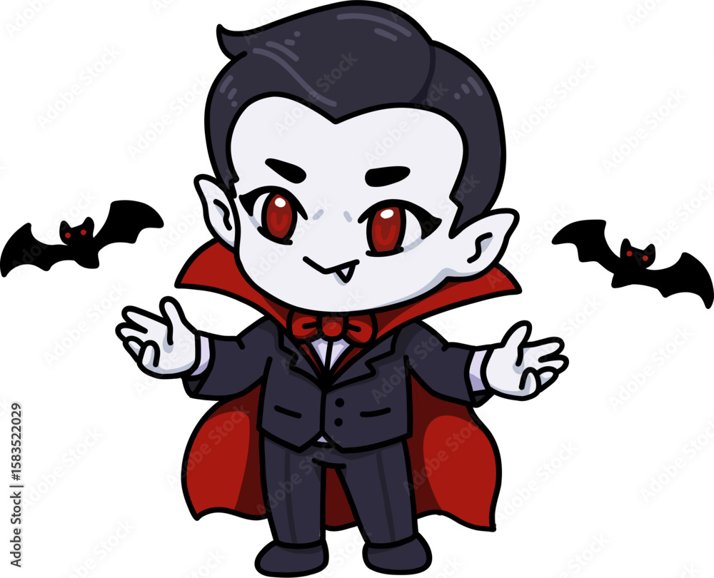 Chibi Vampire Boy Halloween Costume Chibi Vampire Boy Halloween Costume