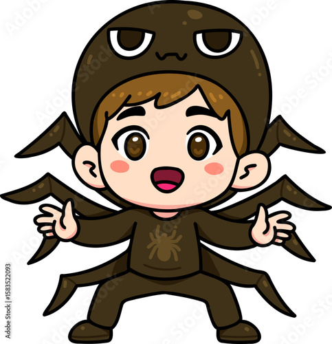 Chibi Spider Boy Halloween Costume