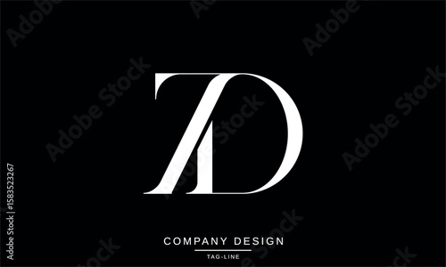 ZD, DZ, Z, D Abstract Letters Logo Monogram Design Font Icon Vector