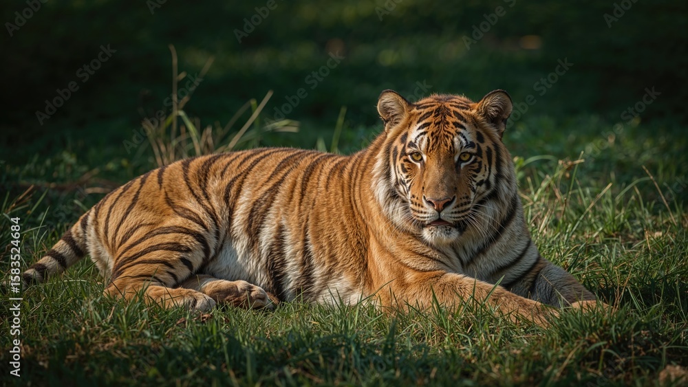 Obraz premium Sweet tiger taking it easy
