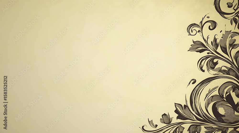 Ornate floral design on a textured background (2) Ornate floral design on a textured background (2)