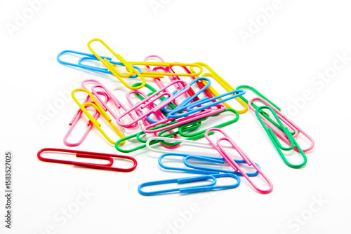 colorful paper clips