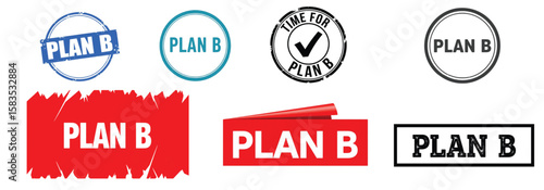Plan B Logo Designs Collection – Creative Backup Solution Icons, Alternative Strategy Graphics