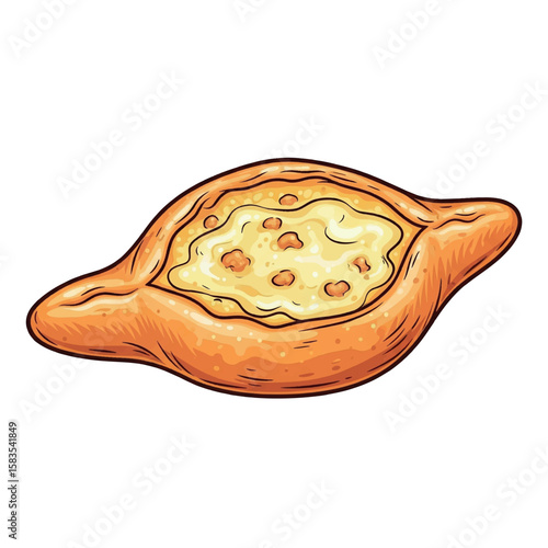 food, design, illustration, graphic, georgian, drawing, georgia, menu, cuisine, restaurant, vector, isolated, traditional, cheese, dinner, cooking, healthy, homemade, pie, meal, dish, delicious, 