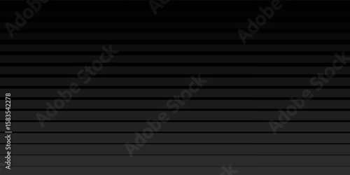 Black oblique straight line background. Masculine dark linear abstract wallpaper. Elegant luxury striped gradient texture. Grey diagonal lines backdrop for flyer, banner, poster, presentation. Vector