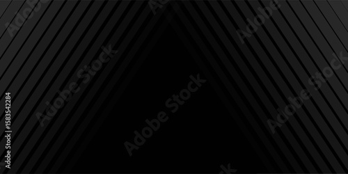 Black oblique straight line background. Masculine dark linear abstract wallpaper. Elegant luxury striped gradient texture.