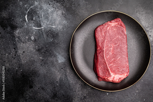 Obraz na płótnie Fresh raw Rump beef steak, organic meat