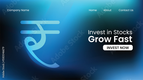 indian rupee icon poster , banner, social media post. rupee poster or indian finance poster or stock market design.