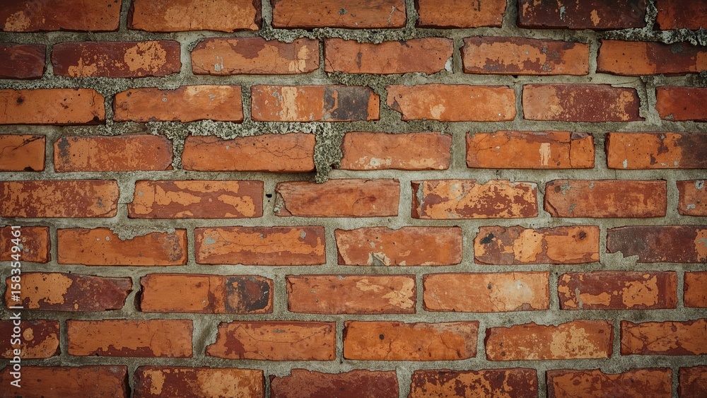 Naklejka premium Textured Concrete and Brick Wallpaper Concept