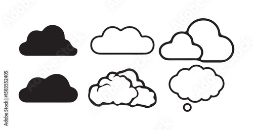 Weather icons. Weather forecast icon set. rainbow, cloud and rain icon. Victor illustration eps 10