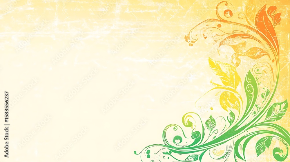 Ornate floral design on textured background (11) Ornate floral design on textured background (11)
