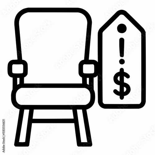 Hospital chair with unexpected price tag. Location surcharge