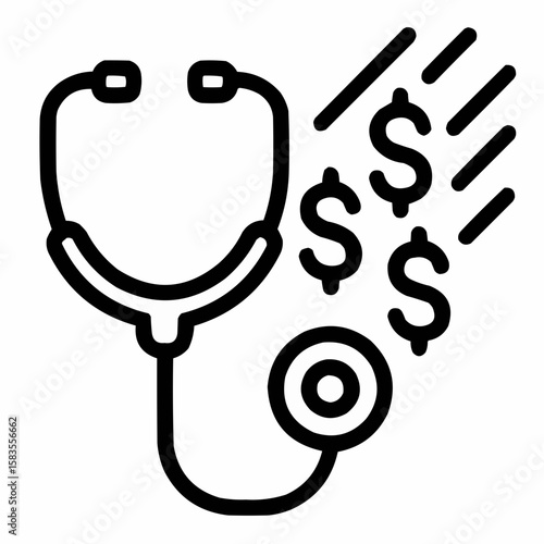 Stethoscope blocking dollar avalanche. Cost avoidance