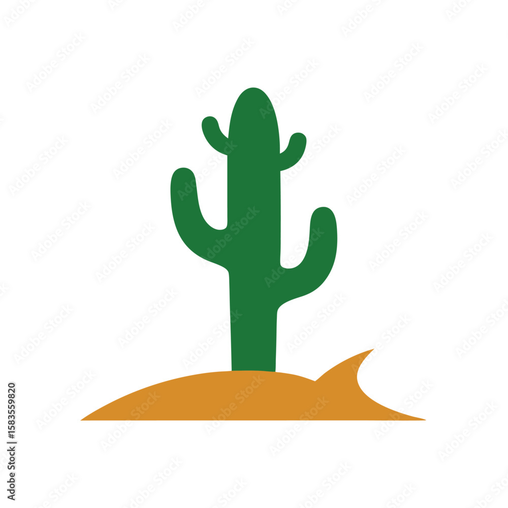 Obraz premium cactus vector illustration