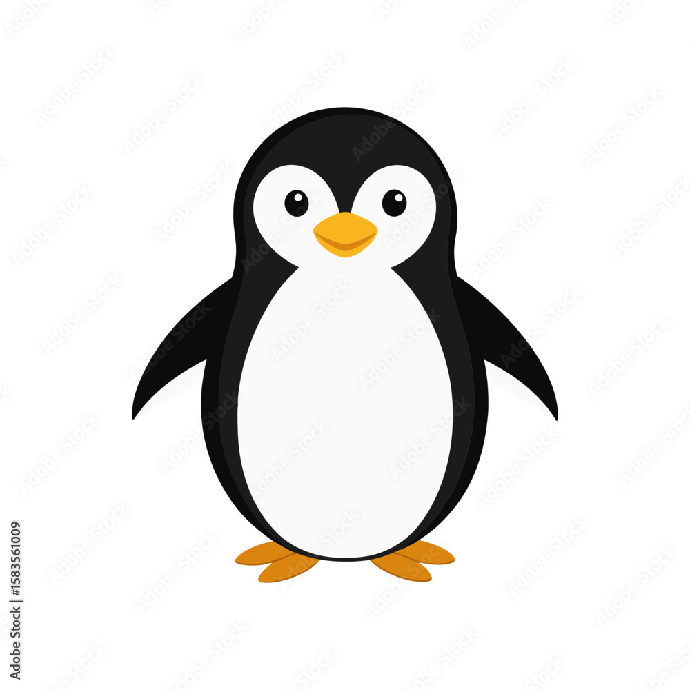 Obraz premium penguin vector art illustration