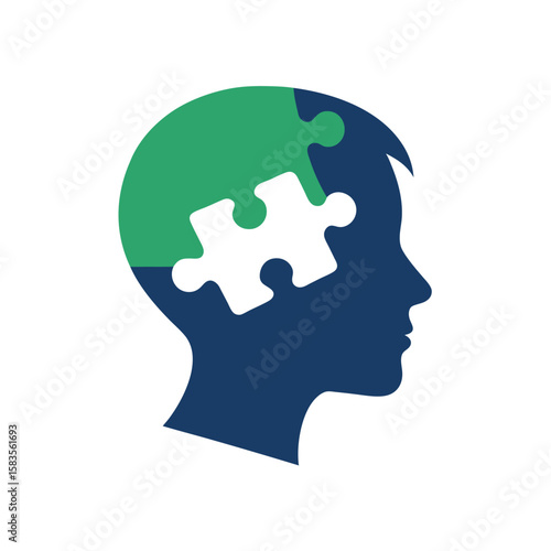 Wallpaper Mural human head with puzzle pieces Torontodigital.ca