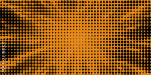 Electric neon waves filling the ether. Shimmering dots forming a pattern of smooth lines, bumps and depressions. Acid vector background for music album.