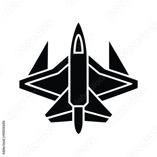 minimal-fighter-jet-icon-design-include-after-on-w.eps