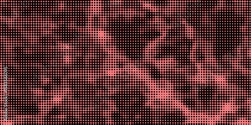 Electric neon waves filling the ether. Shimmering dots forming a pattern of smooth lines, bumps and depressions. Acid vector background for music album.
