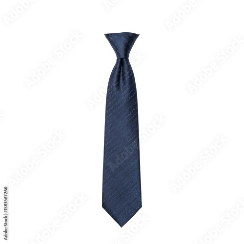 Elegant navy blue mens tie with subtle textured pattern