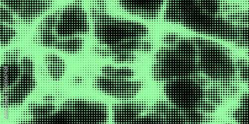 Electric neon waves filling the ether. Shimmering dots forming a pattern of smooth lines, bumps and depressions. Acid vector background for music album.