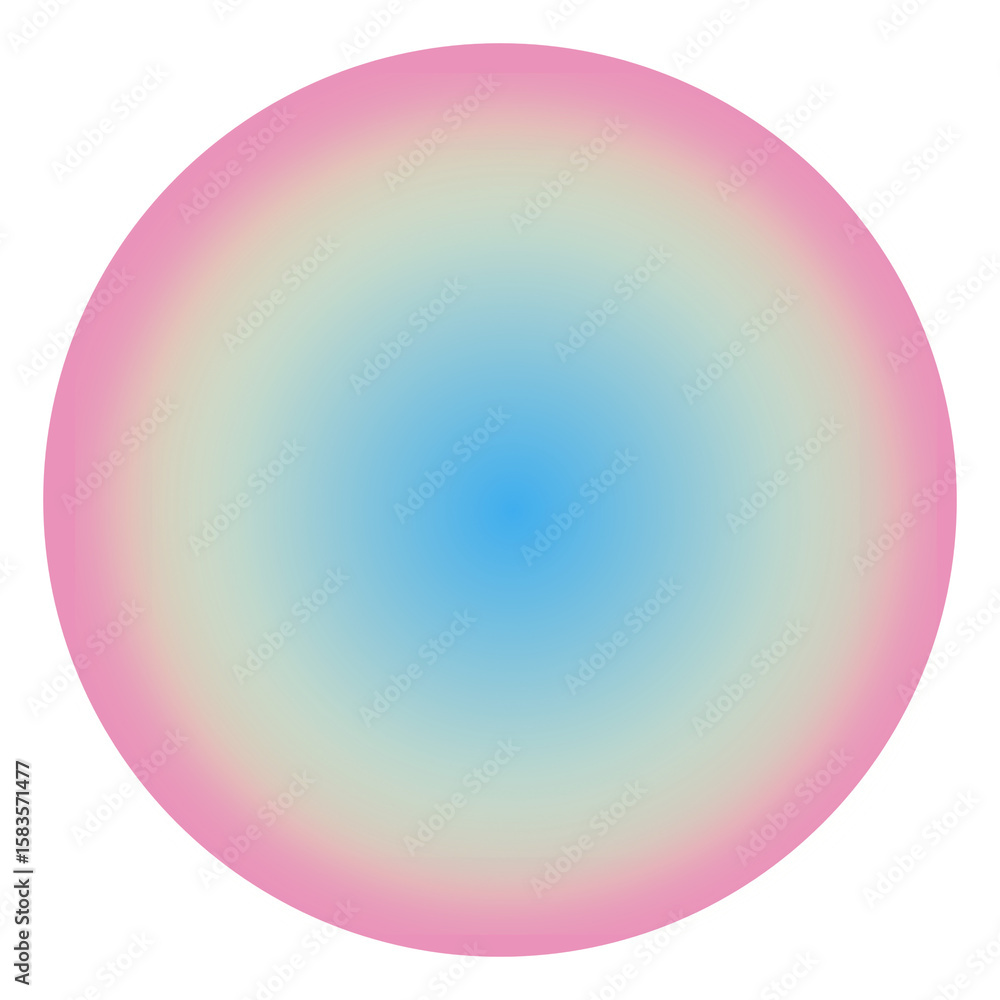 Obraz premium PNG blue aura gradient Instagram highlight cover template, transparent background