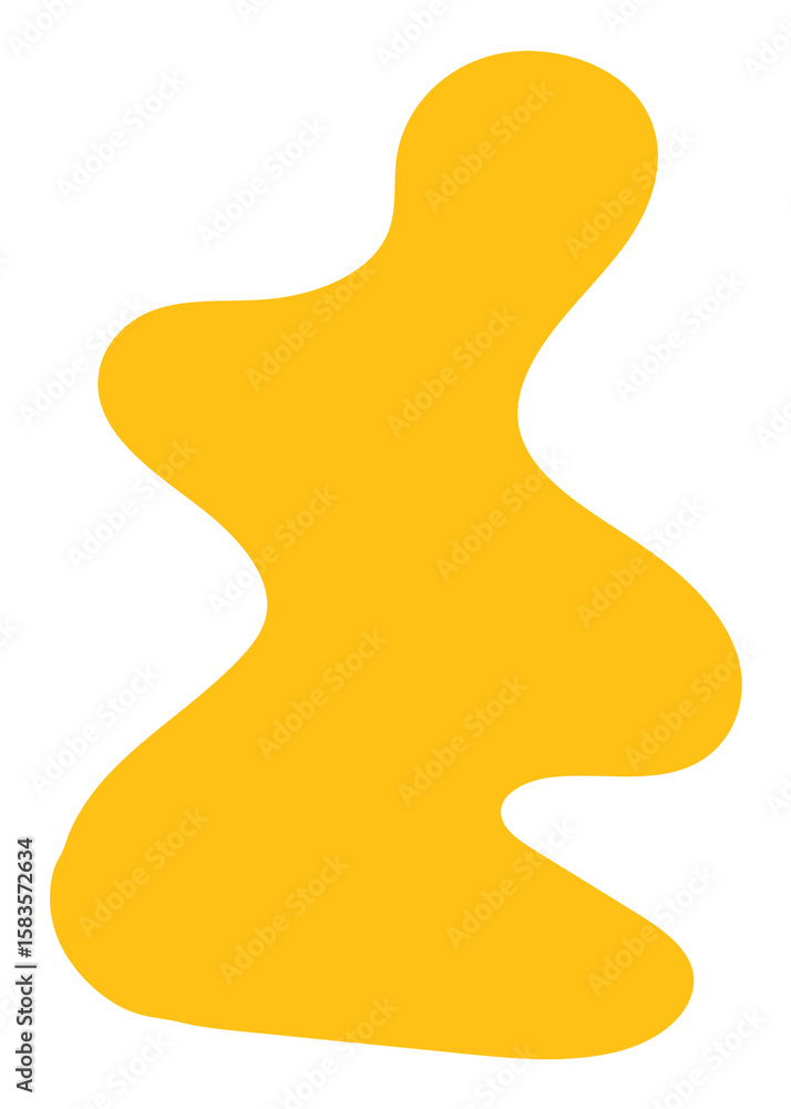 Fototapeta premium Squiggle shape png sticker, collage element, transparent background