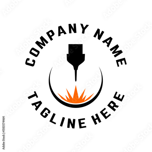 laser cutting logo designs, editable laser cutting icons, cnc logo designs, symbols, graphics
