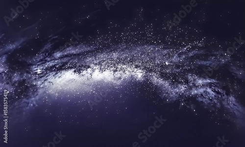 Wallpaper Mural Stars Flowing in Dark Space Slow Motion Galaxy Background Torontodigital.ca