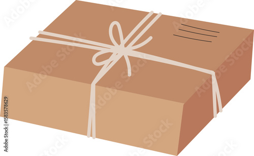 Parcel with String Wrap