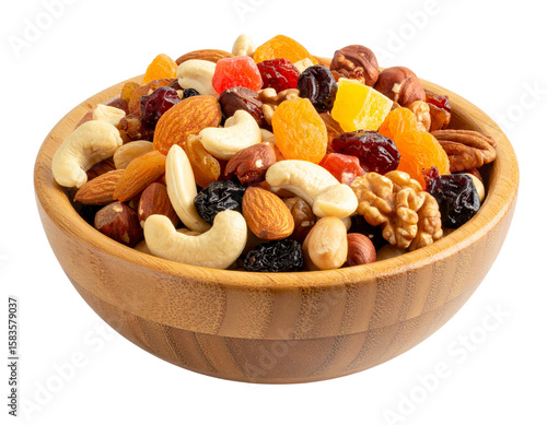 dried fruits and nuts in bowl