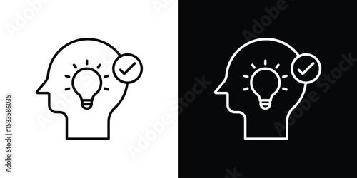 Understand icon editable concept. editable vector stroke symbols