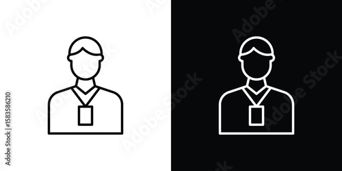 Tourist Guide icon editable concept. editable vector stroke symbols