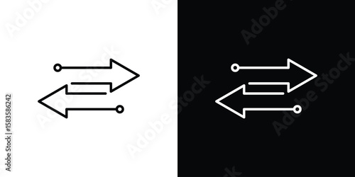 Transfer icon editable concept. editable vector stroke symbols