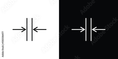 Thickness icon editable concept. editable vector stroke symbols