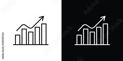 Stagflation icon editable concept. editable vector stroke symbols